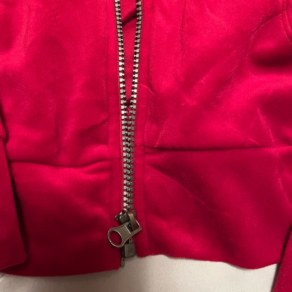 Fleece Red George Zip-Up Hoodie | XS - Picture 2 of 4
